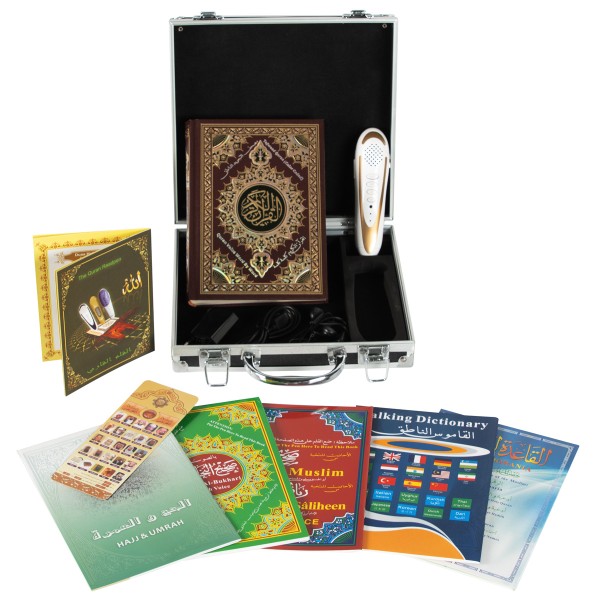 Koran-Lesestift Set: Perfektes Geschenk für Ramadan, Multilingual, inkl. Bücher & Akku - 8 GB
