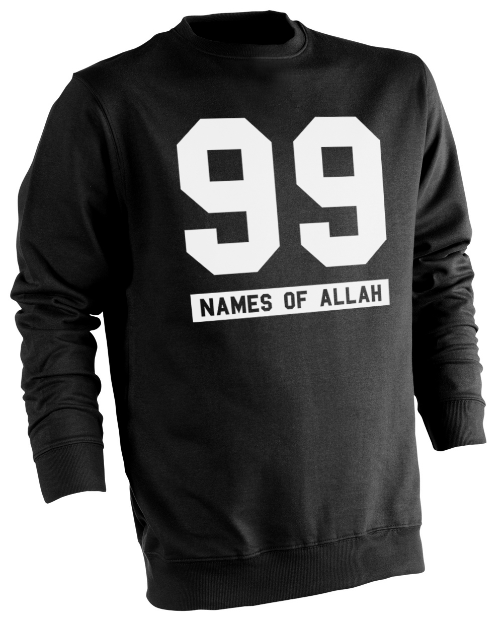 99 Names of Allah - Muslim Halal Wear Pullover  Halal 