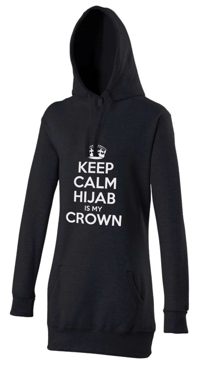 KEEP CALM Hijab is my crown Halal-Wear women's Hijab hoodie