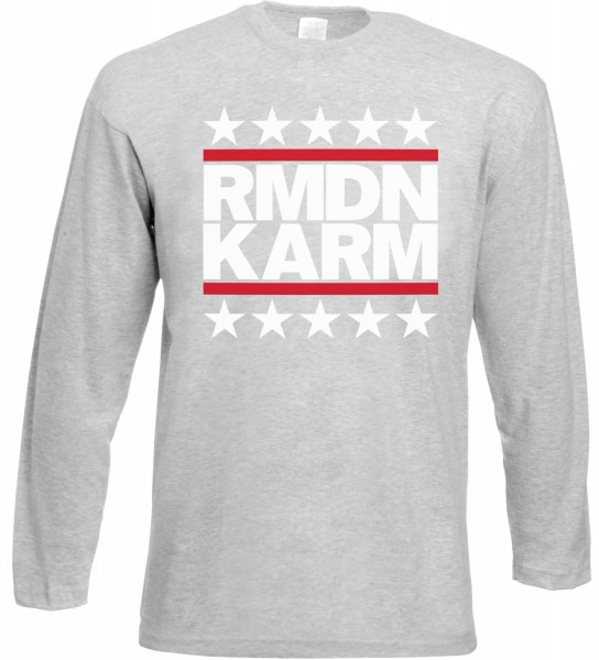 Ramadan Kareem Stars Langarm T-Shirt - Muslim Halal Wear Grey